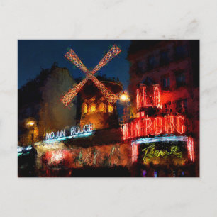 Paris Malerei Poster Leinwanddruck Puzzle Postkarte