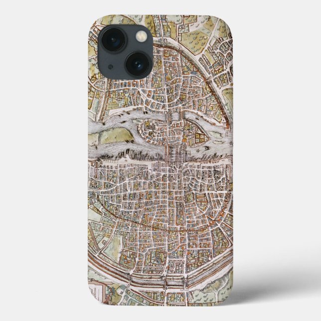 PARIS MAP, 1581 Case-Mate iPhone HÜLLE (Rückseite)