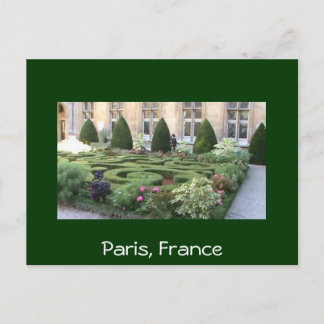 Paris Maze Garden Postkarte