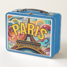 Paris mit cooler Grafik und Eiffelturm