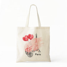 Paris mit dem Eiffelturm-Fahrrad