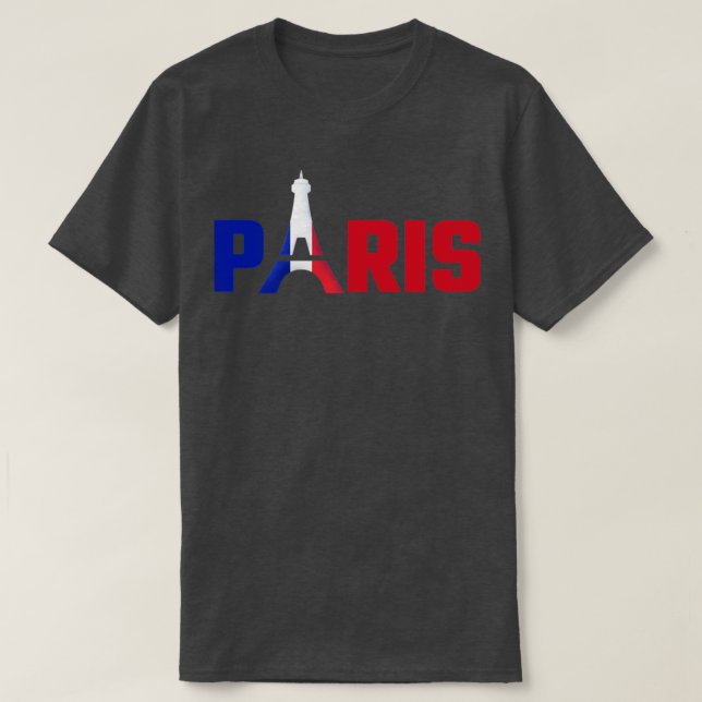 Paris mit dem Eiffelturm T-Shirt (Design vorne)