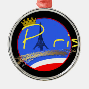 Paris mit Kronverzierung Ornament Aus Metall