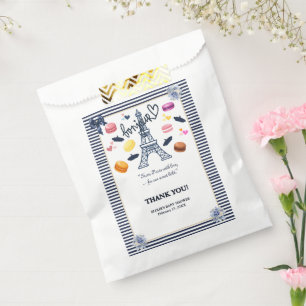 Paris mit Liebe für unsere Sweet Bebe Baby Dusche Geschenktütchen