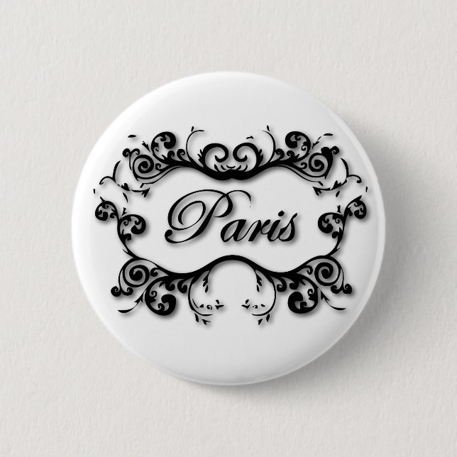 Paris mit Rollen Button (Vorderseite)
