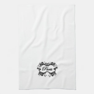 Paris mit Rollen Handtuch