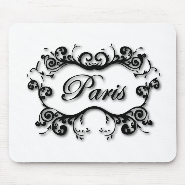Paris mit Rollen Mousepad (Vorne)