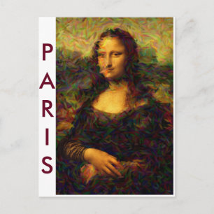 Paris Mona Lisa Postkarte