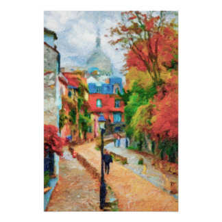 Paris, Montmartre Poster