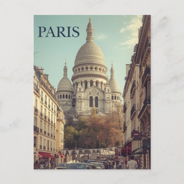 Paris Montmartre Postkarte (Vorderseite)