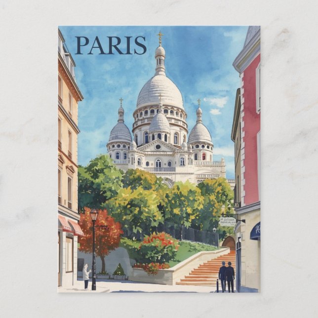 Paris Montmartre Postkarte (Vorderseite)