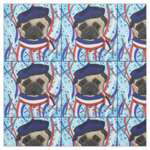PARIS MOPSHUND STOFF