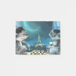 Paris: Nachtnotizen 4" x 3" Post-it Klebezettel