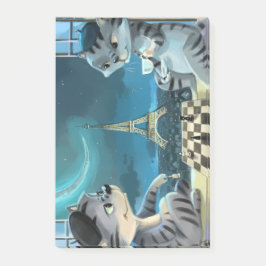 Paris: Nachtnotizen 4" x 6" Post-it Klebezettel