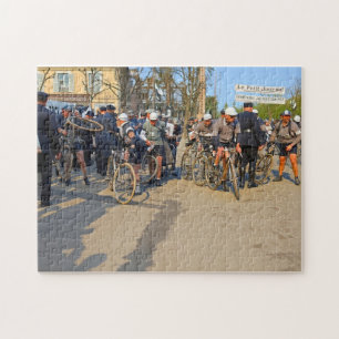 Paris-Nice Radfahrer Auxerre Yonne Frankreich 1933 Puzzle