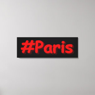 "#Paris" Niedliches Design. Jetzt kaufen Leinwanddruck