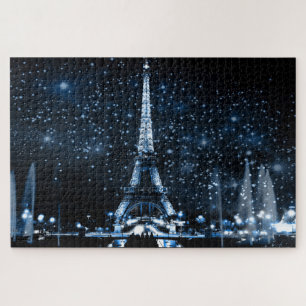 Paris Night Eiffel Tower Puzzle