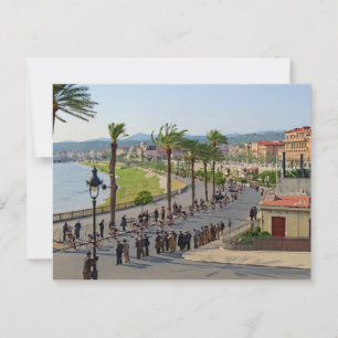 Paris Nizza Radfahrer in Nizza 19. März 1933 Postkarte