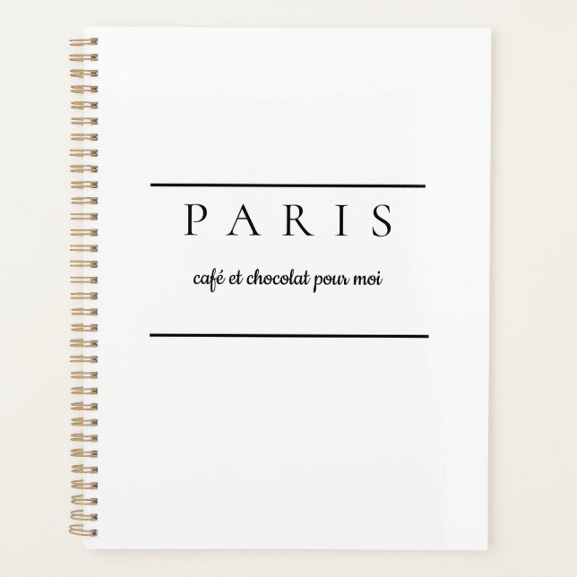Paris Notizbuch Planer (Vorderseite)