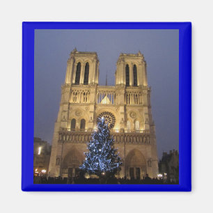 Paris - Notre Dame am Weihnachten Magnet