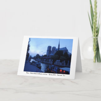 Paris - Notre Dame an der Dämmerung Karte