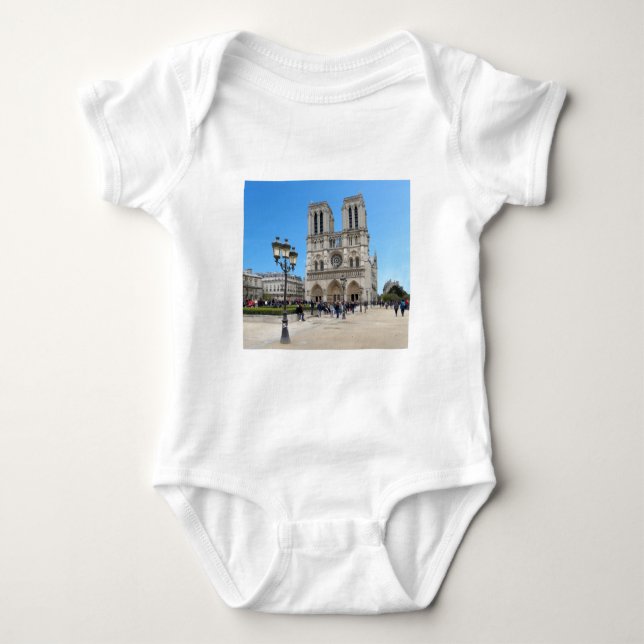 PARIS Notre Dame Baby Strampler (Vorderseite)