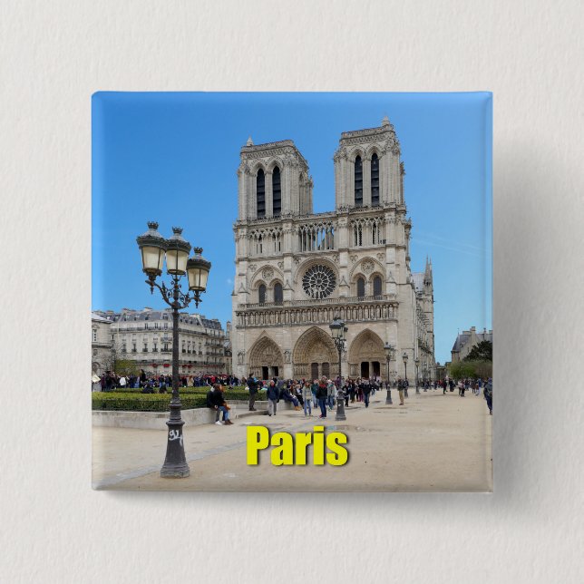 PARIS Notre Dame Button (Vorderseite)