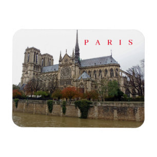 Paris Notre Dame Cathedral Ausblick Kühlschrankmag Magnet