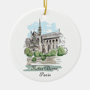 Paris Notre Dame Design Keramik Ornament