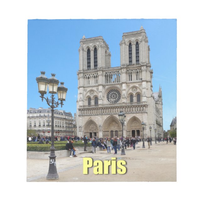 PARIS Notre Dame Notizblock (Vorderseite)