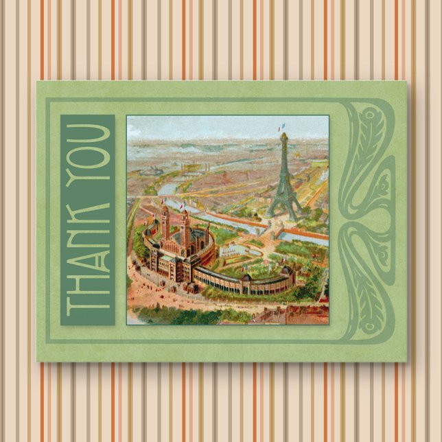 Paris Nouveau Danke Postcard Postkarte (Von Creator hochgeladen)