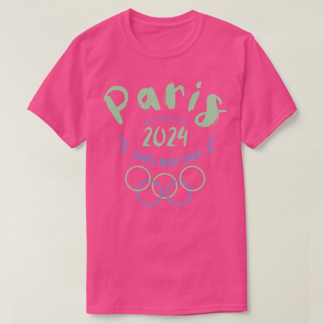 Paris Olympia 2024 Games Wide Open T-Shirt (Design vorne)