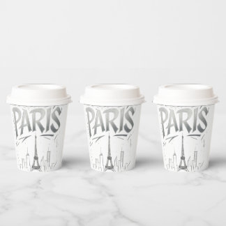 Paris On The Rocks Paper Cup Pappbecher