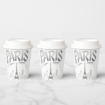 Paris On The Rocks Pappbecher