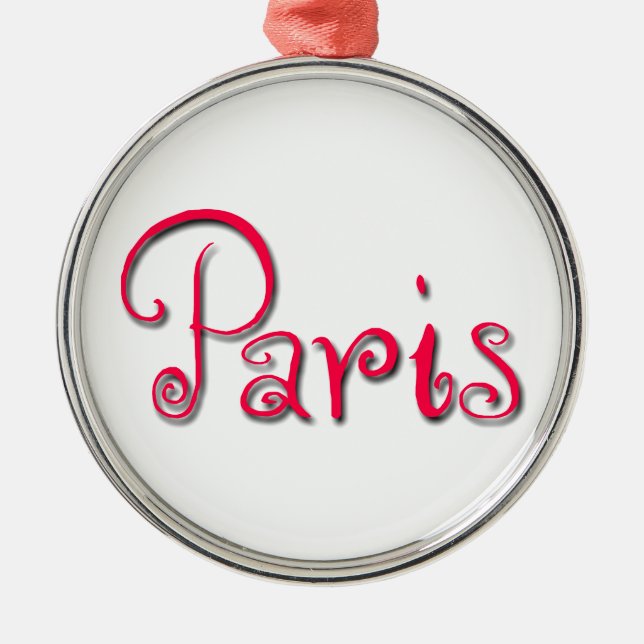 Paris Ornament Aus Metall (Vorne)