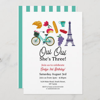 Paris Oui Oui Einladung