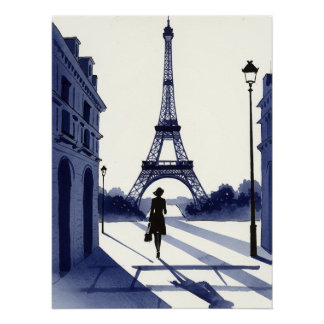 Paris painting poster
