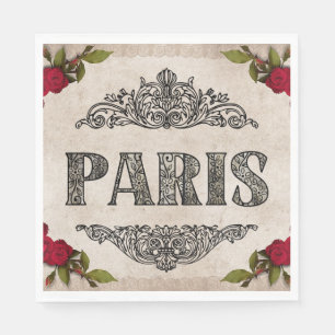 Paris Paper Napkin Serviette