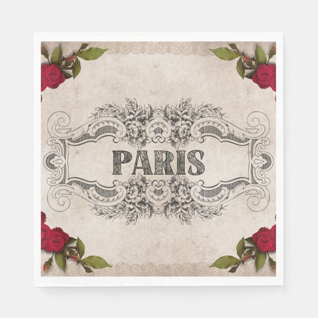 Paris Paper Napkin Serviette (Vorderseite)