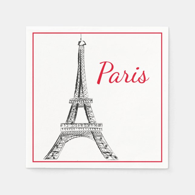 Paris Paper Napkins Serviette (Vorderseite)