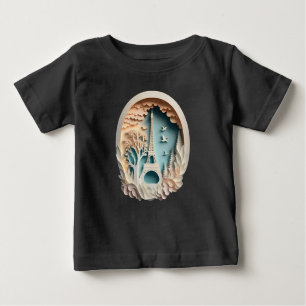 Paris Papercut Style Baby T-shirt