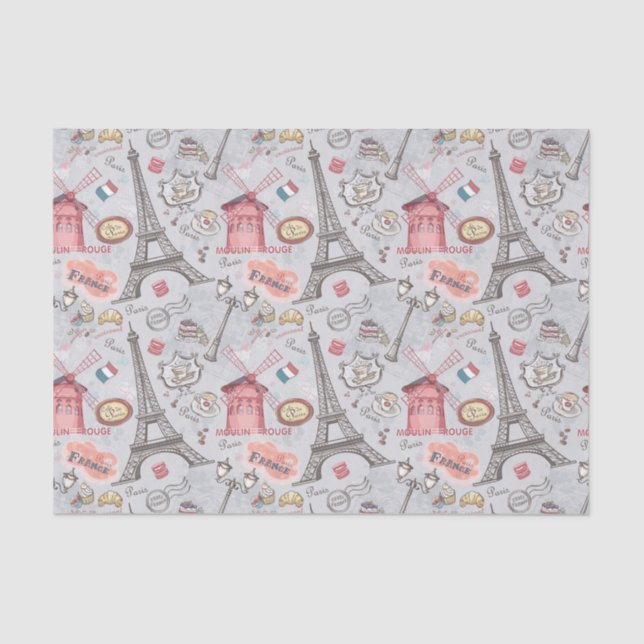 Paris-Papier Seidenpapier (Vorderseite)