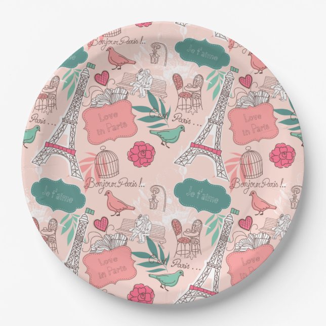 Paris Pappteller (Vorderseite)