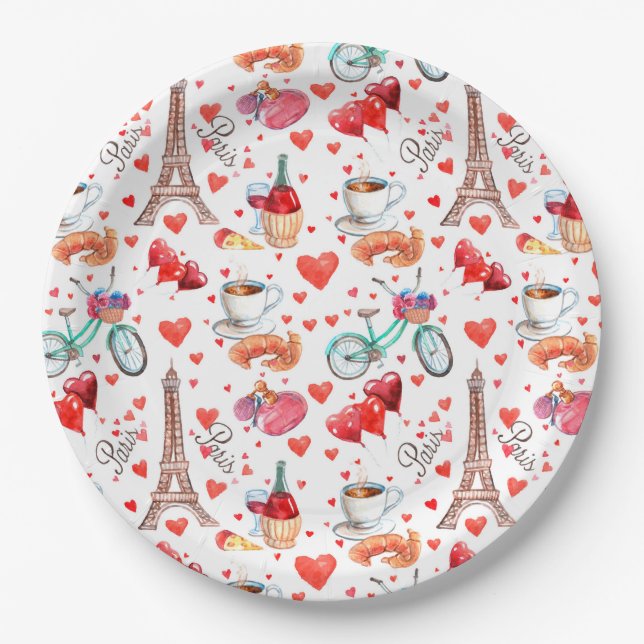 Paris Pappteller (Vorderseite)