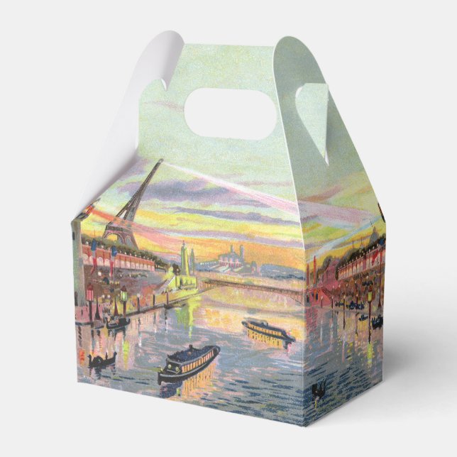 Paris Pastel Favor Box Geschenkschachtel (Vorderseite)