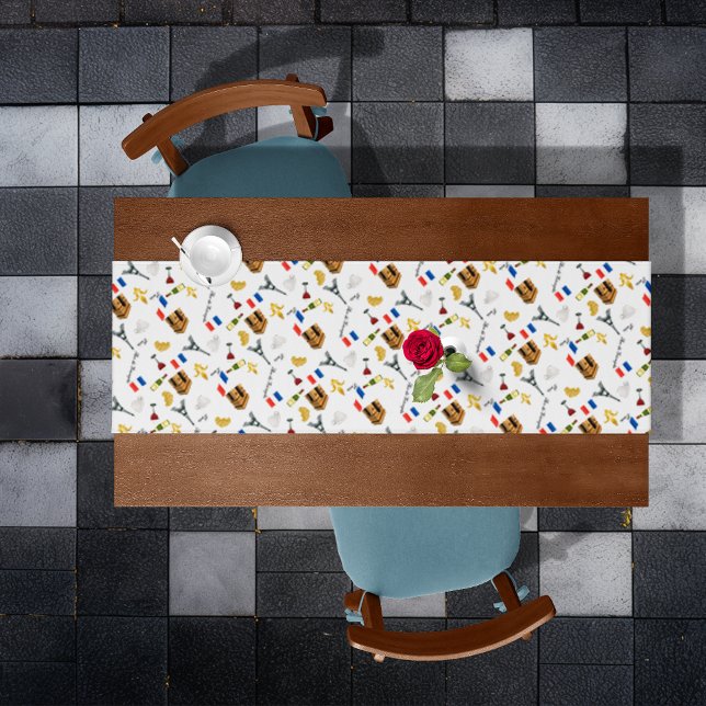 Paris Pattern Mittelgroßer Tischläufer (Von Creator hochgeladen)