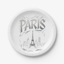 Paris Perfekte Party (Papierteller)
