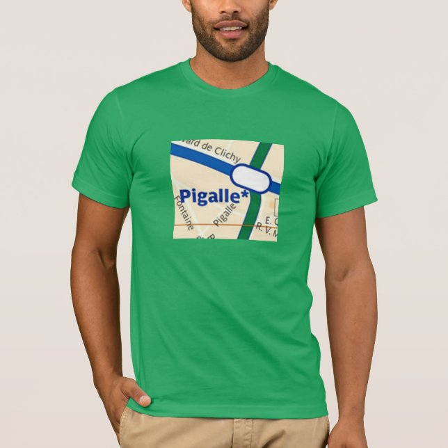 Paris Pigalle Metro T-Shirt (Vorderseite)