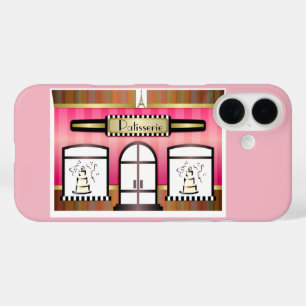 Paris Pink Französische Patisserie iPhone 16 Hülle