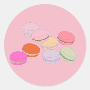 Paris Pink French Macaron Sticker